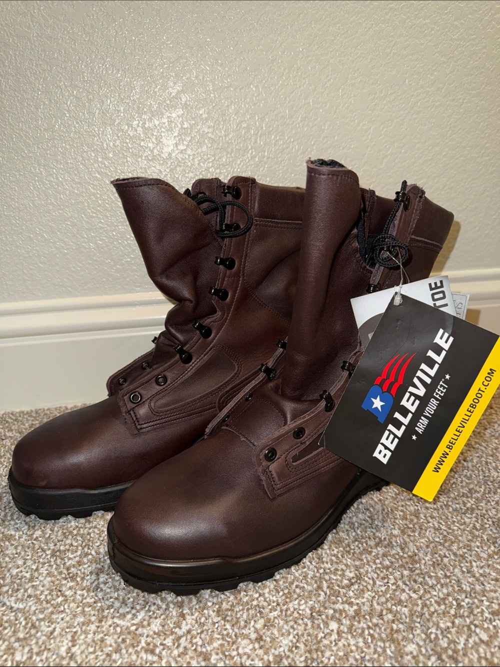 Belleville 399ST Men's Dark Brown Leather boots with steel toe